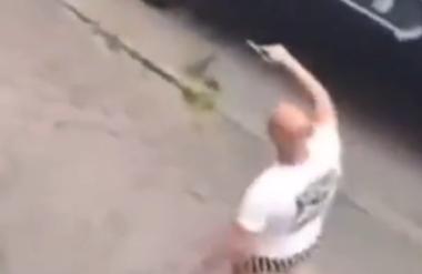 VIDEO: Šokantni prizori, sredi Ljubljane streljal s pištolo