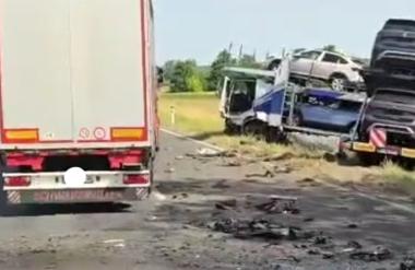 Še ena huda nesreča: Dve osebi umrli, na kraju tudi helikopter