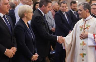 Škof Saje na maši za domovino pozval k sodelovanju za skupno dobro