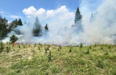 Gasilci v akciji, zagorelo med Smlednikom in Trbojami