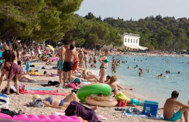 Na Hrvaškem letos manj turistov kot lani